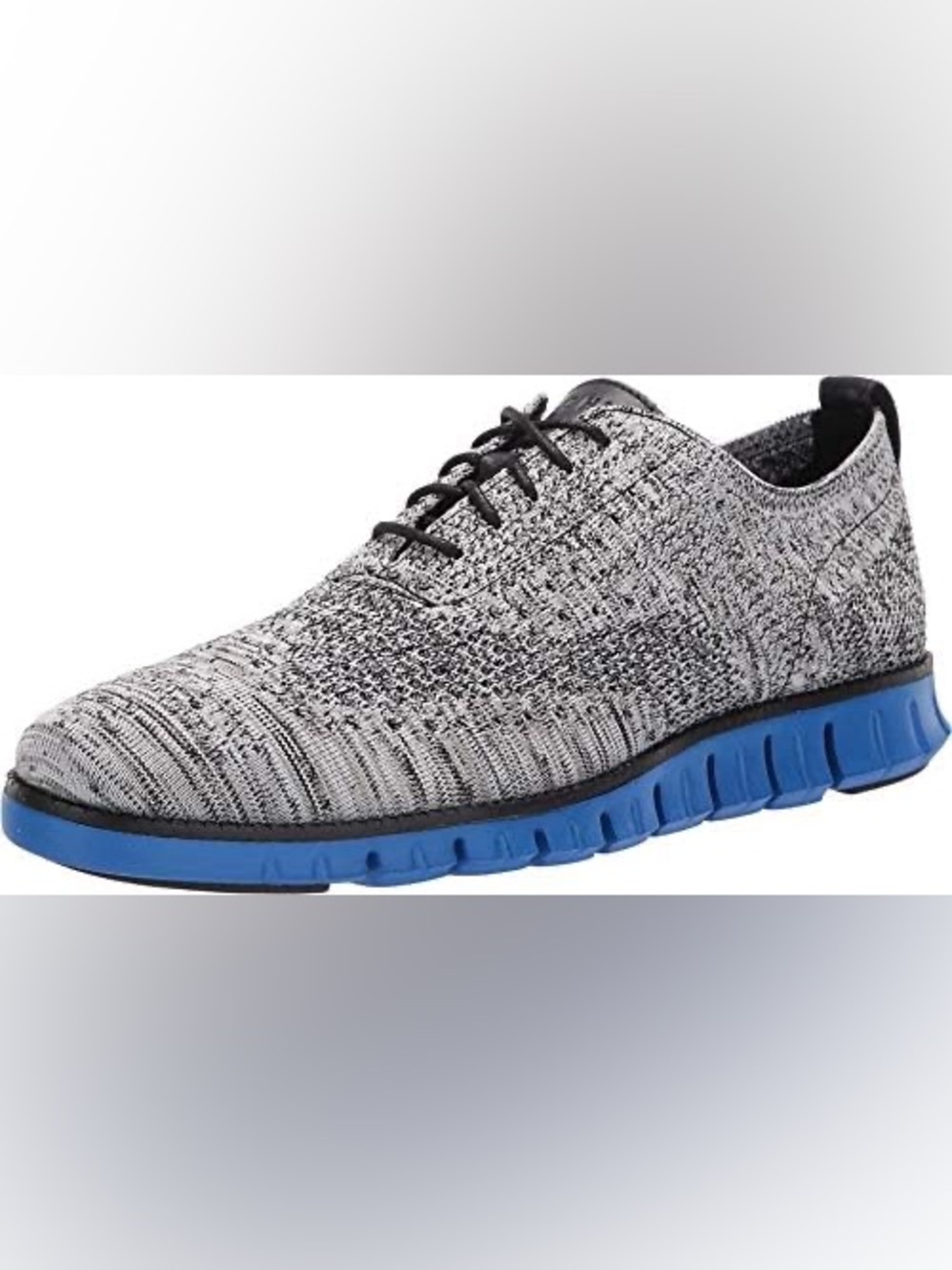 Men’s COLE HAAN ZeroGrand Stitchlite grey and blue wingtip oxfords- Size 8.5